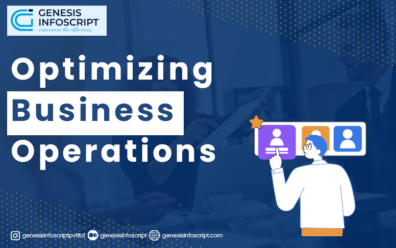 Optimizing Business Operations Banner By Genesis Infoscript